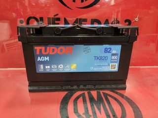 Batería de Coche Tudor TK820 / 82Ah - 800A, Nueva.