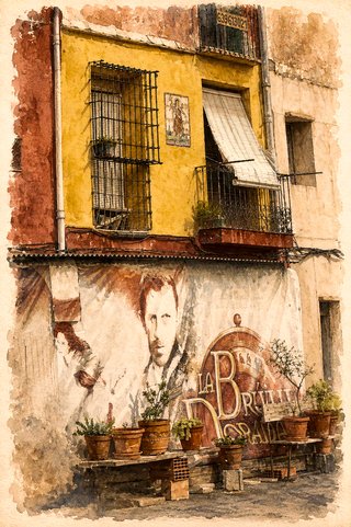 Lámina Decorativa La Brújula Dorada.