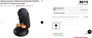 Cafetera Philips Senseo CSA210/60