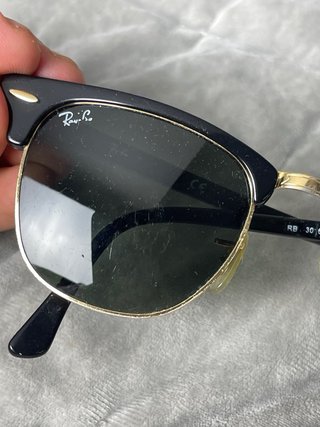 Gafas de Sol Ray-Ban Clubmaster Negro/Dorado