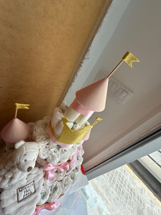 Tarta de Pañales Castillo Princesa
