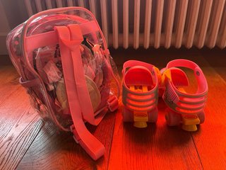 Patines Hello Kitty con Casco y Protecciones