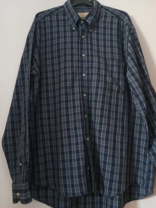 Camisa vintage Miguel Ibars cuadros azul XL