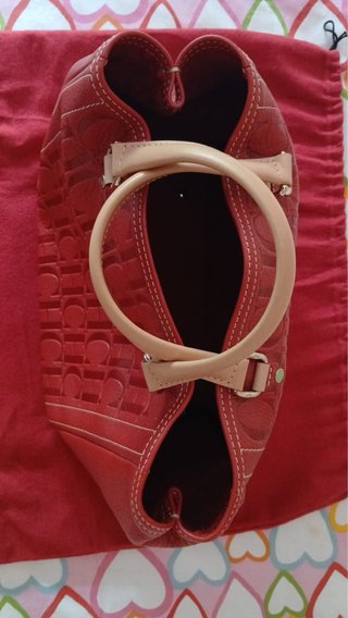 Bolso Tote Carolina Herrera Rojo