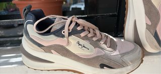 Zapatillas Pepe Jeans Talla 40 Beige y Rosa