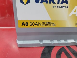 Batería de Coche Varta A8 / 60 Ah - 12V - 680A.