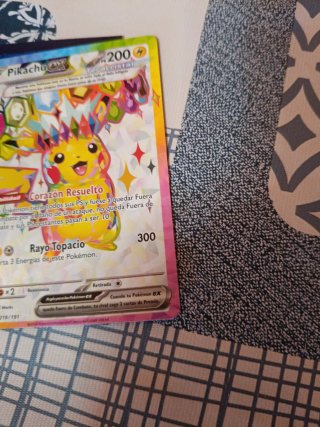 Carta Pikachu EX Chispas fulgurantes 219/191