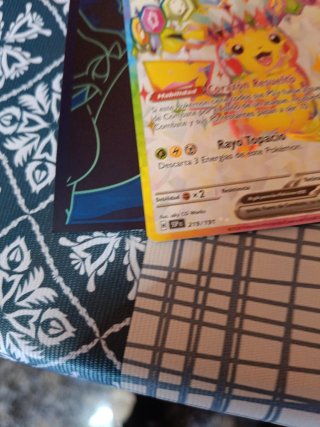 Carta Pikachu EX Chispas fulgurantes 219/191