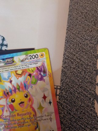 Carta Pikachu EX Chispas fulgurantes 219/191