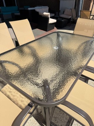 Comedor Terraza 6 Sillas Cristal