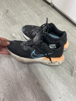 Zapatillas Nike Running Negras Naranja