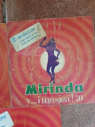 3 Vinilos Pequeños Mirinda - Pop Nacional