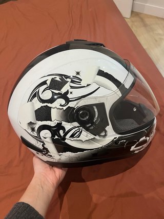Casco HJC M Blanco y Negro
