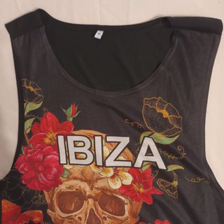 Camiseta Tirantes Ibiza Day of the Dead Talla M