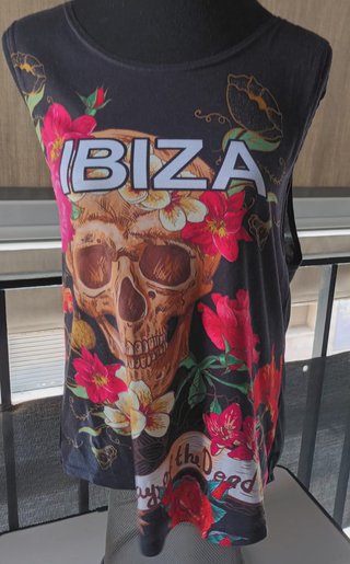 Camiseta Tirantes Ibiza Day of the Dead Talla M