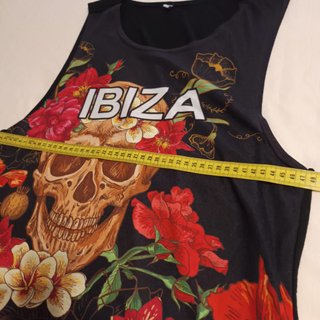 Camiseta Tirantes Ibiza Day of the Dead Talla M