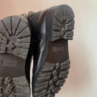 Botines de piel negros con cremallera