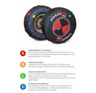 Cadenas Nieve Textil Fix&Go Talla M1