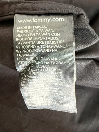 Camicia Tommy Hilfiger Uomo Slim L Blu Elastica