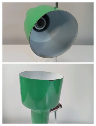 LAMPARA SOBREMESA VERDE 70S