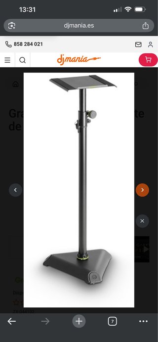 Monitores ADAM TV8 + soportes + cables + maschine