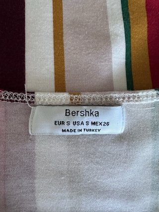 Vestido Bershka rayas ajustado