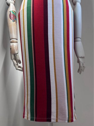 Vestido Bershka rayas ajustado