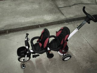 Bicicleta gemelar para dos niños