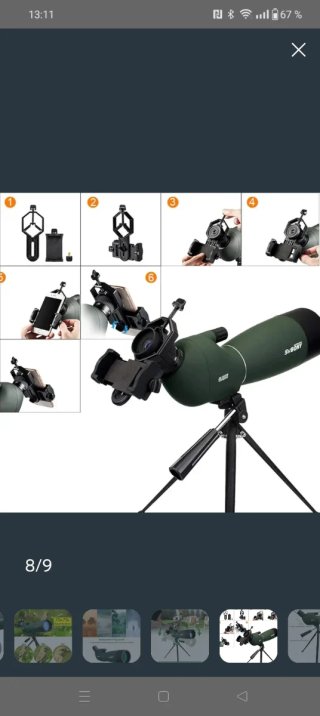 Telescopio Terrestre Svbony SV28 25-75x70 + trípod