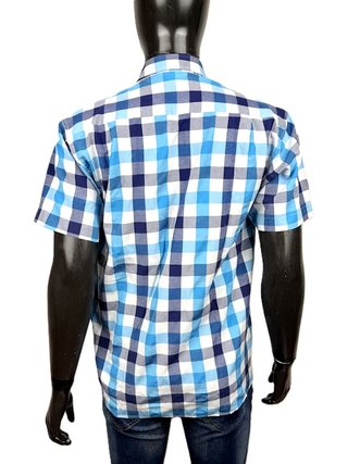 Tommy Hilfiger Camicia Quadri Blu M Uomo Cotone