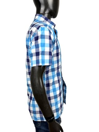 Tommy Hilfiger Camicia Quadri Blu M Uomo Cotone