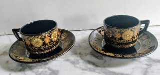 Tazze e piatti in porcellana Gibson & Sons S. XIX