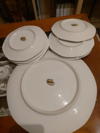 Set 6 piattini+1 piatto portata dolce