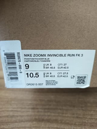 Nike Invincible Run FK 3 Talla 42.5