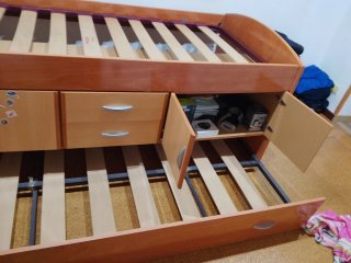 Cama nido de madera con cajones se vende desmontad