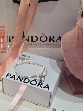 Pulsera Pandora 19cm  bicolor