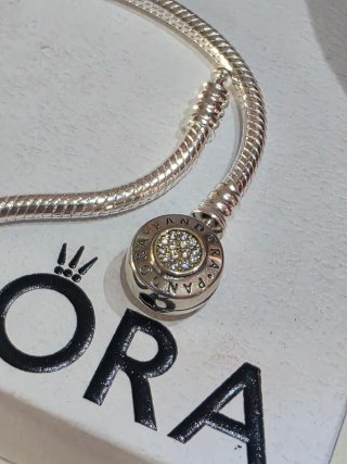 Pulsera Pandora 19cm  bicolor