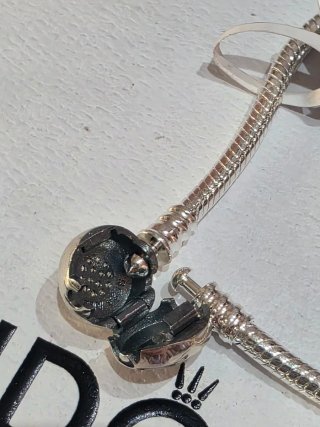 Pulsera Pandora 19cm  bicolor