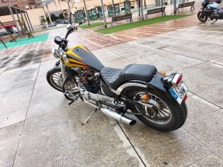 Moto Leonard Daytona Cruiser Negra y Amarilla