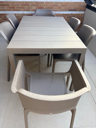 Mesa extensible jardín Nardi aluminio