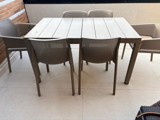 Mesa extensible jardín Nardi aluminio