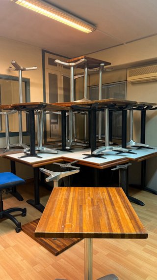 Mesa Hostelería Madera y Metal