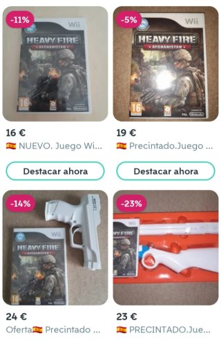 NUEVO. Pistola Wii y WiiU Blanca