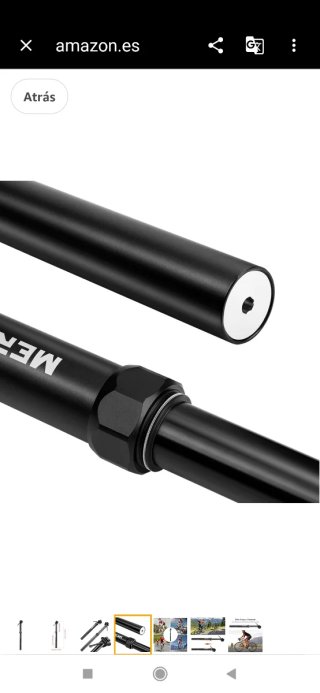 Tija telescópica MEROCA para bicicleta