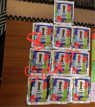 8 sobres Panini Mundial FIFA 2026