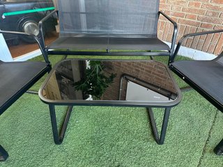 Pack Terraza Mesa Cristal y Sillones