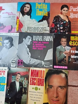 Lote 8 Vinilos Pequeños Música Española