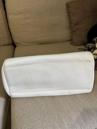 Bolso Fendi Blanco Piel Cocodrilo