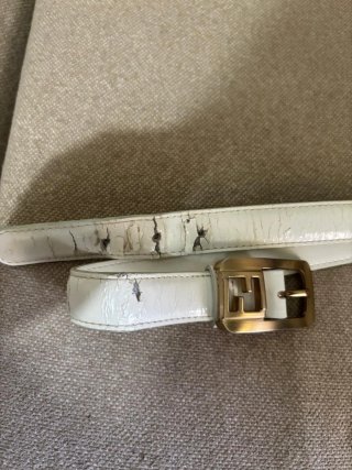 Bolso Fendi Blanco Piel Cocodrilo