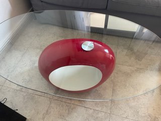 Mesa de centro moderna cristal